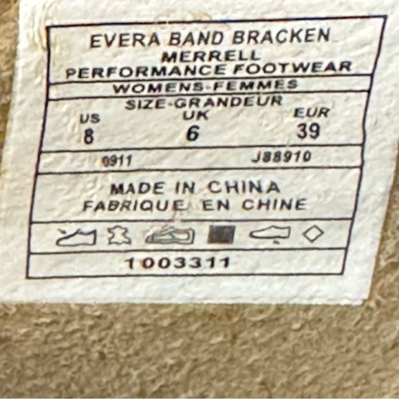 MERRELL Evera Band High Heels Leather Cycling Sandals Shoes - Picture 10 of 11